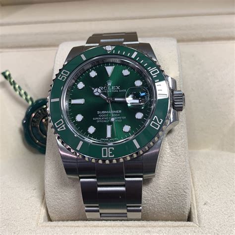 rolex hulk green face|Rolex green Hulk price malaysia.